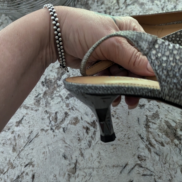 Rhinestone Sparkle Shoes J Renee New Year's Eve 🎉👠 shoes 7.5 - Picture 14 of 16